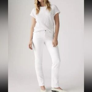 LEVI’s Classic Straight White Jeans